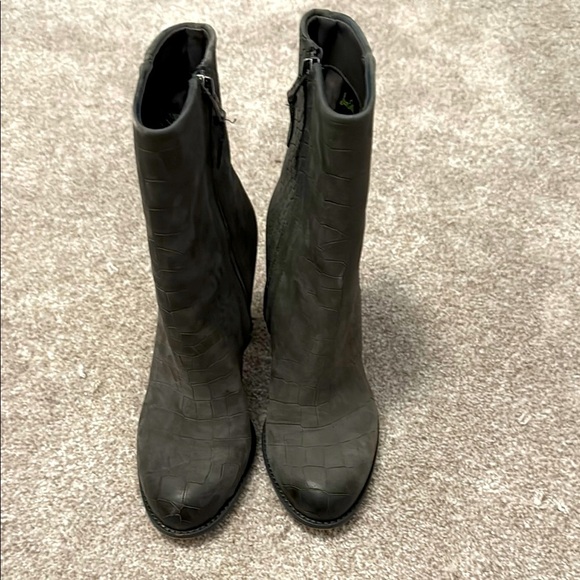 Sam Edelman Shoes - Sam Edelman gray Heeled Boots Sleek Suede Design